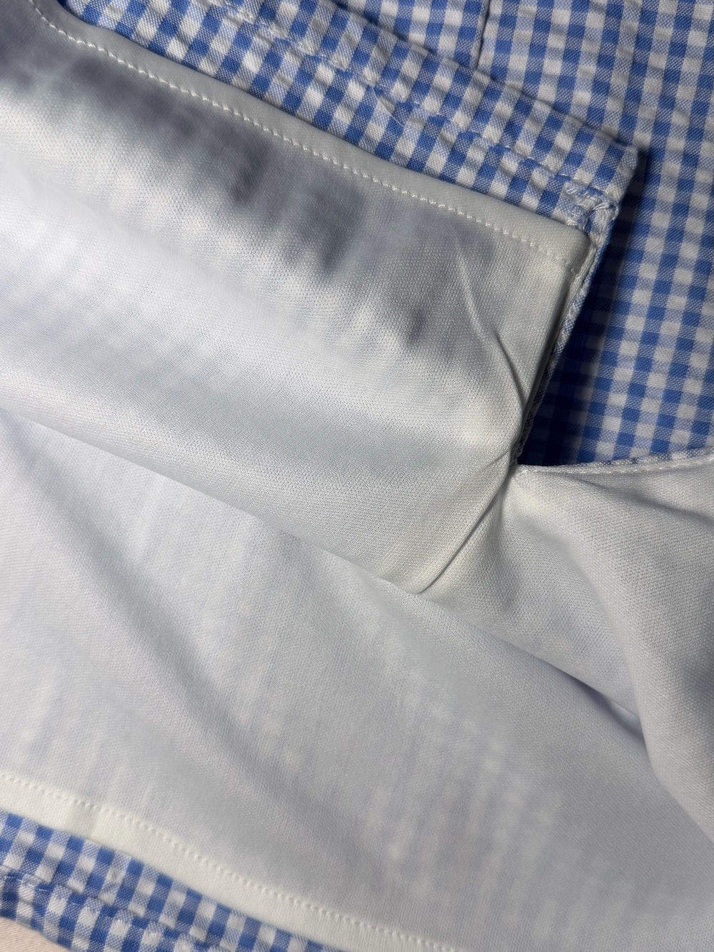 No Boundaries Blue White Gingham Two-Piece Skirt Set - Picture 3 of 4